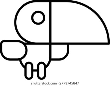 Toucan Icon Vector Element line icon design vector icons