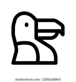 toucan icon for your website design, logo, app, UI.