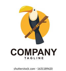 Toucan illustration modern logo vector