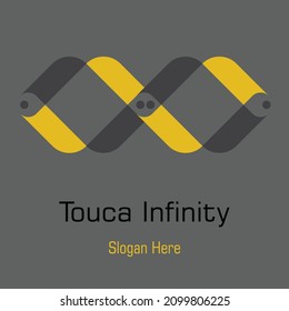 toucan infinity logo vector illustration design