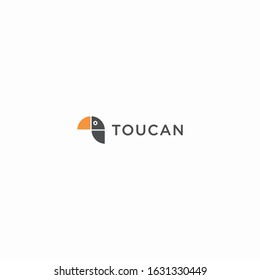 The toucan logo in geometric style