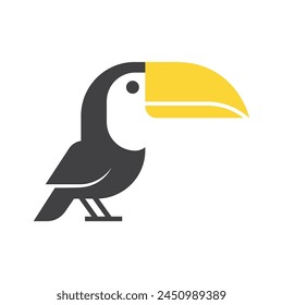 Toucan logo icon design illustration vector. Toucan icon. Toucan flat icon. Toucan bird icon. Vector illustration