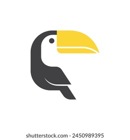 Toucan logo icon design illustration vector. Toucan icon. Toucan flat icon. Toucan bird icon. Vector illustration
