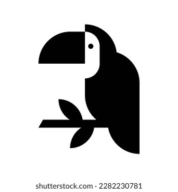 Toucan Logo. Icon design. Template elements