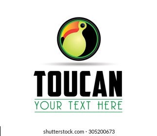 Toucan logo icon. Vector illustration.