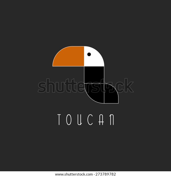 Download Toucan Logo Mockup Silhouette Bird Mascot Stock Vector Royalty Free 273789782
