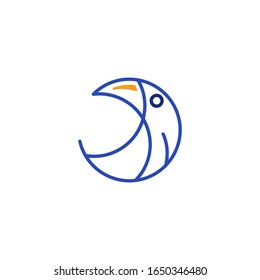 Toucan logo template vector icon design