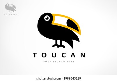 Toucan logo vector. Bird design.