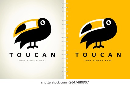 Vetor do logotipo do Toucan. Design para pássaros