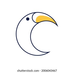 toucan logo vector design template
