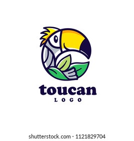 Toucan logo vector tropical bird