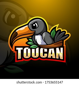 Toucan mascot esport logo design