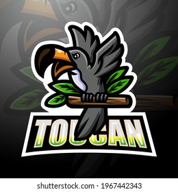 Toucan mascot esport logo design