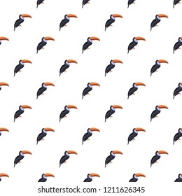 Toucan pattern seamless repeat background for any web design