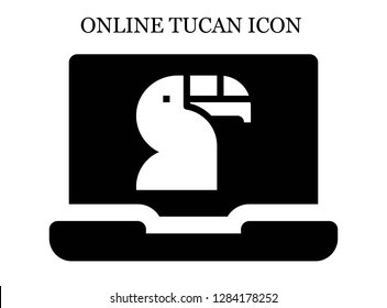 Toucan search icon. Editable Toucan search icon for web or mobile.