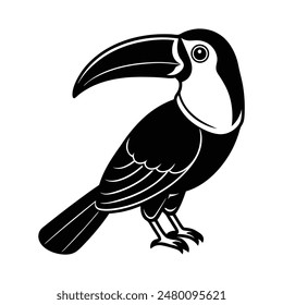 Toucan Silhouette Artistic Nature Design