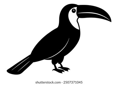 A toucan silhouette vector illustration