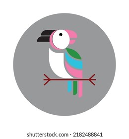 Toucan Simple Mascot Logo Template is .100% editable and scalable
.Editable colors