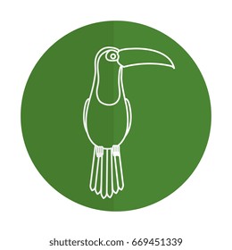 toucan tropical bird icon