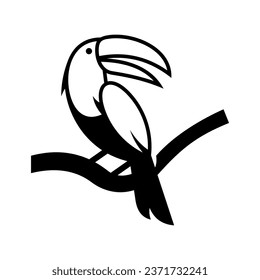 Toucan Vector Logo Design Template