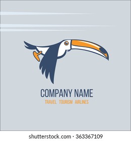 Toucan vector logo icon  illustration