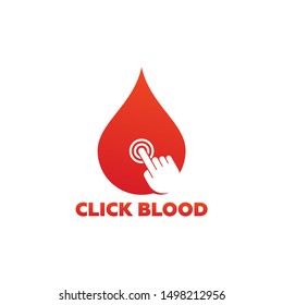 Touch Blood Logo Template Design