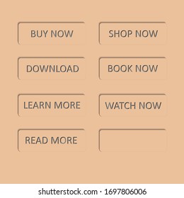 touch buttons on neutral background