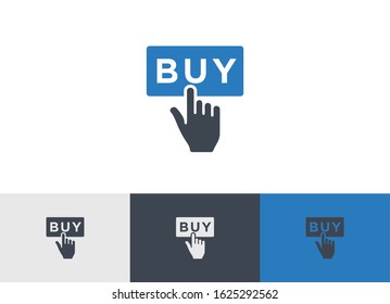 touch to buy glyph vector icon - ui icon vector