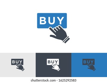 touch to buy glyph vector icon - ui icon vector