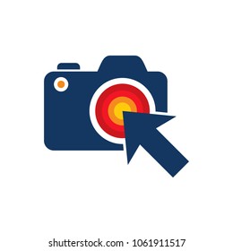 Touch Camera Logo Icon Design