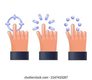 Touch or click on the screen 3d style for graphic design. Click in vector cartoon comic style.