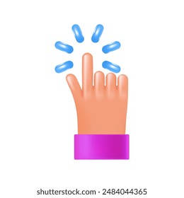 Touch or click on the screen 3d style for graphic design. Click in vector cartoon comic style.