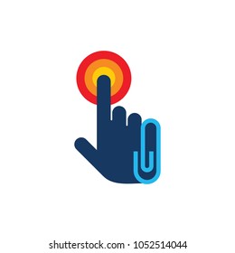 Touch Clip Logo Icon Design