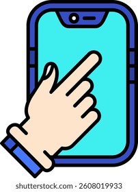 Touch Device Line vector Icon Design