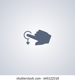 Touch down icon