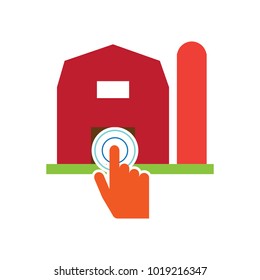 Touch Farm Logo Icon Design