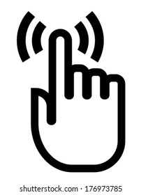 Touch finger icon