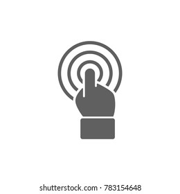 Touch finger icon vector