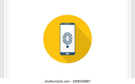 Touch flat icon vector template, Technology design icon concepts, Creative design