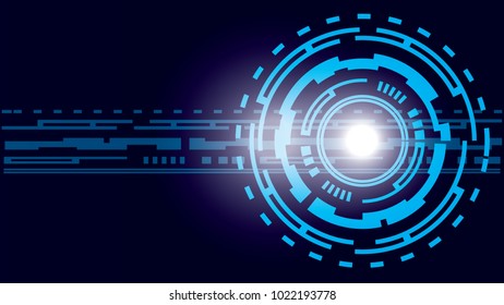 Touch the future,Interface technology, the future of user experience, Abstract futuristic circuit board, Illustration high computer digital technology concept, Vector background.