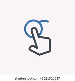 Touch Gesture Icon - hand icon vector