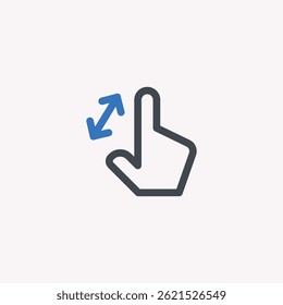 Touch Gesture Icon - hand icon vector