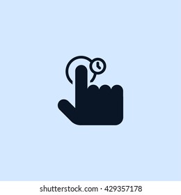 touch gesture icon. touch gesture sign