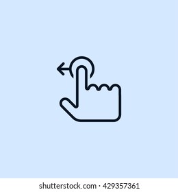 touch gesture icon. touch gesture sign