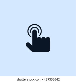 touch gesture icon. touch gesture sign