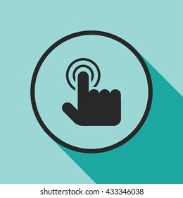 touch gesture icon. touch gesture sign