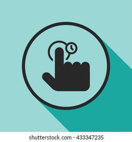 touch gesture icon. touch gesture sign