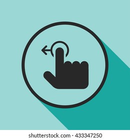 touch gesture icon. touch gesture sign