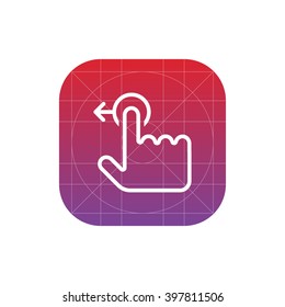 touch gesture icon. ui vector eps10 icon