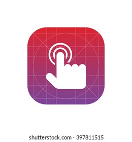 touch gesture icon. ui vector eps10 icon